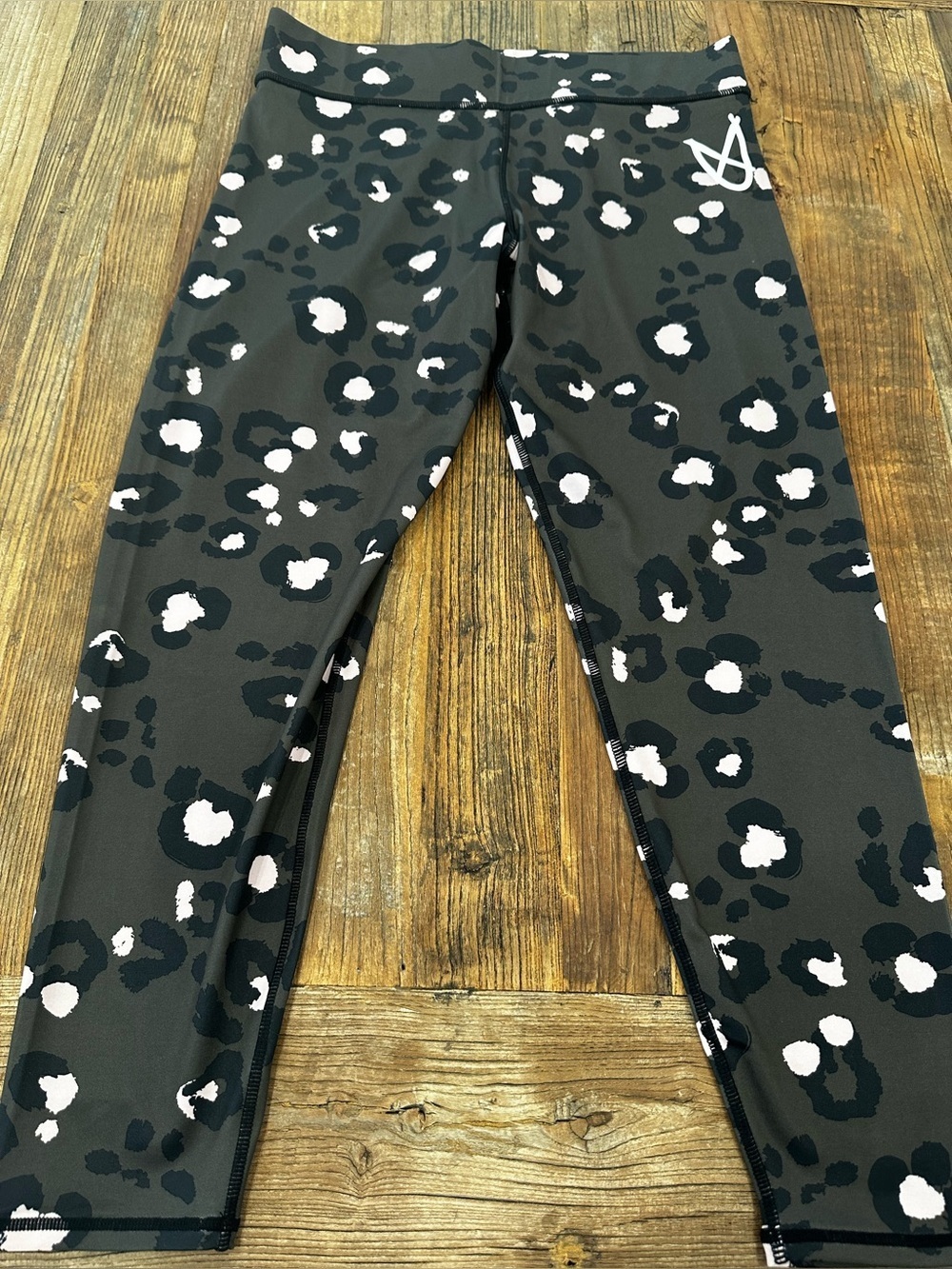 MINKPINK green Black and Light Pink Leopard  Leggings